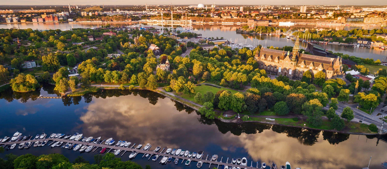 Ariel view over Stockholm