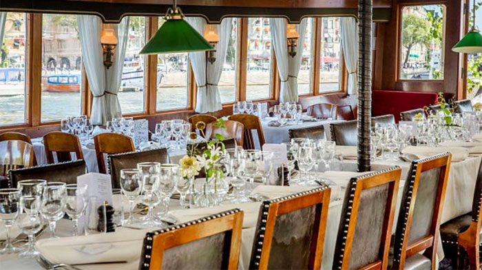 dining area onboard-MS-Waxholm-III
